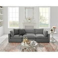 thumbnail image 2 of Kaelynn Sofa Gray Linen Upholstered 3-Seat, 2 of 8