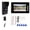 Black, variant on Rupoun Advanced Wired Video Doorbell Intercom System 7 Inch Color Screen Smart Home Entry Door Phone Kit with HD Camera for Villa Apartment Hotels - Black Silver EU Plug Variant