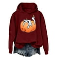 thumbnail image 1 of Women's Casual Halloween Print Hoodie Soft Comfortable Pullover Sweatshirt For Everyday Wear Spring And Summer, 1 of 5
