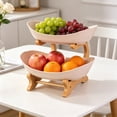 thumbnail image 3 of MMJ Kitchen Appliances Tiered Fruit Basket Stand Countertop Organizer 2 Layer for Fruits Snacks, 3 of 7