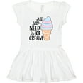 thumbnail image 3 of Inktastic All You Need is Ice Cream with Ice Cream Cone Girls Baby Dress, 3 of 5