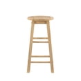 thumbnail image 2 of Linon McMullen 24" Backless Indoor Round Counter Stool, Natural, 2 of 9