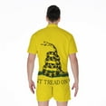 thumbnail image 2 of Don'T Tread On Me Gadsden Flag Short Sleeve Men'S Rompers Casual Summer Jumpsuits Outfit, 2 of 4