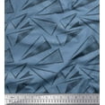 thumbnail image 1 of Soimoi Blue Cotton Duck Fabric Triangle Geometric Printed Craft Fabric by the Yard 42 Inch Wide, 1 of 3