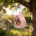 thumbnail image 4 of Bird Feeder Open Design Hanger With Top Hook | Hut Shape Hangable Wild Bird Feeders | For Outside Garden Balcony Winter Squirrel, 4 of 8