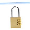 thumbnail image 5 of 1pc 4 Outdoor Padlock Digital Padlock Suitcase Lock 4 Dial Number Lock Backpack Lock Outdoor Locker Lock Metal Luggage Lock Backpack Combination Lock Password Zipper Lock, 5 of 5