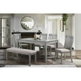 thumbnail image 2 of Lexicon Armhurst 5-Piece Wood Dining Set in Wire Brush Dark Gray/Light Gray, 2 of 10