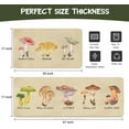 thumbnail image 6 of Vintage Mushroom Kitchen Mat Set of 2,Farmhouse Kitchen Rugs and Mats Non Skid Washable,Rustic Kitchen Runner Rugs with Rubber Backing (17"x48"+17"x30"), 6 of 6