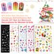 thumbnail image 2 of 6PCS / Set Pegatinas de uñas para Navidad Calcomanías de uñas autoadhesivas DIY Nail TFixol  tipo 2, 2 of 7