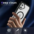 thumbnail image 6 of Allytechgroup iPhone 16 Plus Case Magnetic, [Military Grade Protection] Compatible with Magsafe Rugged Hybrid TPU PC Back Cover Bumper Phone Case Cover for Apple iPhone 16 Plus, Clear, 6 of 7