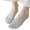 Light Grey, variant on Xinwanna Women's No Show Lace Socks Low Cut Invisible Toe Topper Half Socks Summer Yoga Liner Socks with Non-Slip Heel Grip (Black,One Size)