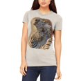 thumbnail image 1 of Zebra Lovers Juniors Soft T Shirt Soft Cream X-LG, 1 of 1