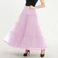 thumbnail image 5 of Weiqiqre Womens Skirts Ankle Length Petticoats Long Plus Size Wedding Slips Crinoline Underskirt for Prom Evening Wedding Dress, 5 of 9