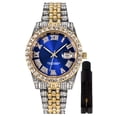 thumbnail image 1 of Reloj HUNRUY Hip Hop Iced-Out Bling Diamond Luxury para hombre, 1 of 6
