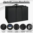thumbnail image 3 of LUIISIS ​4 Pack Extra Large Moving Bags with Zippers, 115L Oxford Cloth Storage Totes with Reinforced Handles, Waterproof, Heavy Duty Storage Bags for Moving,College, Travel, Space Saving Organizer, 3 of 8