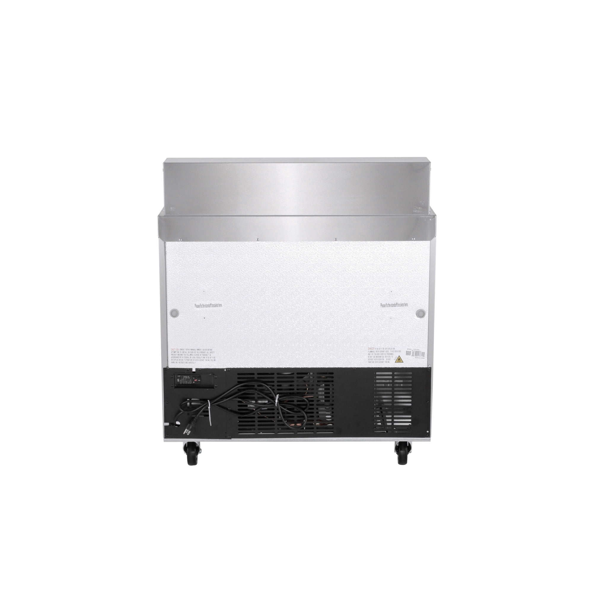 Norpole 7.6 cu. ft. Commercial Sandwich/Salad Prep Table Freezerless Refrigerator in Stainless Steel in Stainless Steel