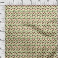 thumbnail image 2 of oneOone Silk Tabby Fabric Leaves & Floral Block Decor Fabric Printed BTY 42 Inch Wide, 2 of 4