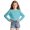R56 Sky Blue, variant on Ruiwill Big Girls Tshirts Size 9-10 Years Winter Dailywear Stretchy Tops Crew Neck Long Sleeve Solid Color Girl Shirts Black