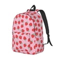 thumbnail image 2 of Balery Hand Drawn Strawberry Vintage Canvas Backpack for Men and Women - Large Capacity, Durable Travel Laptop Bag for School, Work, Hiking, and Outdoor Activities, 2 of 7