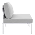 thumbnail image 2 of Harmony Sunbrella Outdoor Patio Aluminum Armless Chair, 2 of 6