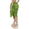 thumbnail image 3 of HAPPY BAY Women's Bikini Sarong Swimwear Swim Cover up Skirt Bathing suit Summer Wraps Swimsuit Beach Wrap Coverups for Women Beachwear One Size Stripes, Green, 3 of 5