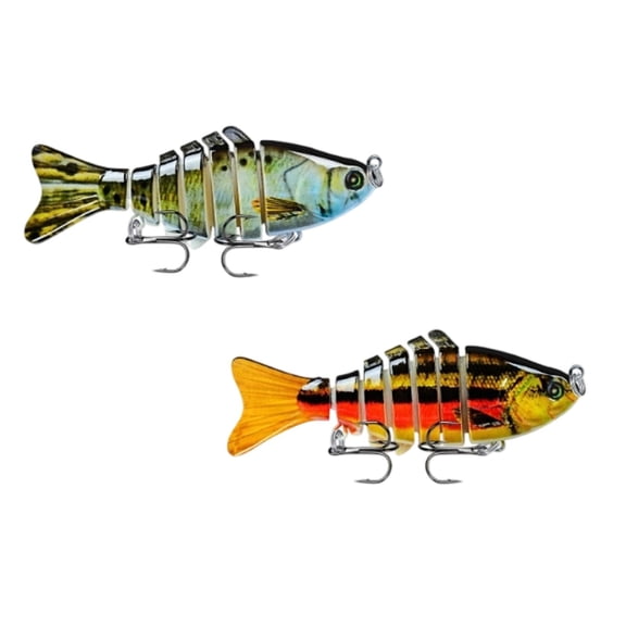 2 packs 4" Trout Fishing Lures Soft Baits Paddle Tail Lure