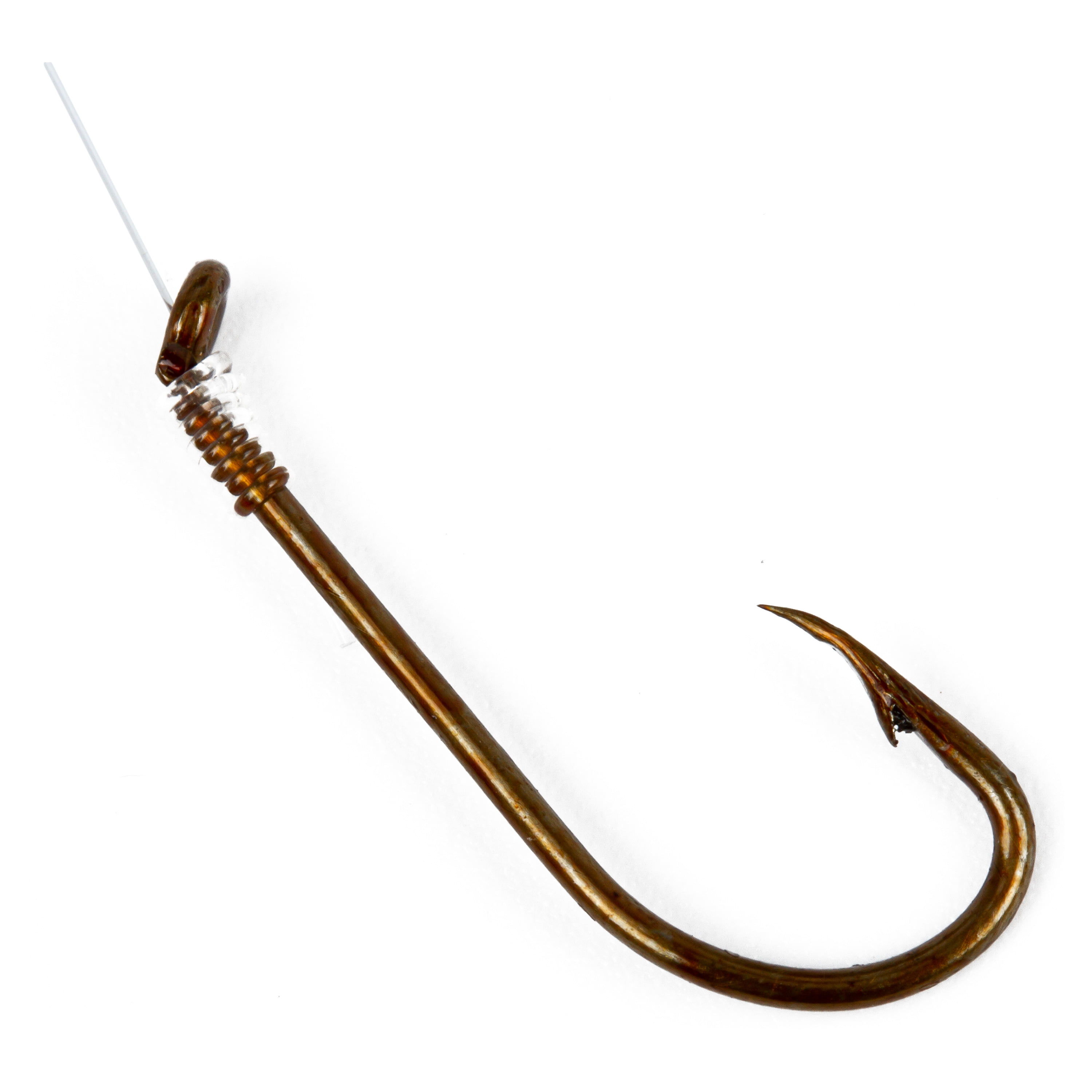 (12 pack) Ozark Trail Snelled Plain Shank Fishing Hooks, Size 6, 8-Pack