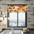 thumbnail image 2 of Dreamtimes Halloween Cartoon Pattern Valance Curtains for Kitchen or Bathroom, 54x18in Valances Window Treatment Rod Pocket Drape Light Filtering Living Room Bedroom Decor, 2 of 6