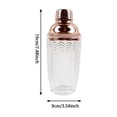 thumbnail image 2 of HAHUT Glass Cocktail Shaker with Stainless Steel Lid, 24 oz Glass Shaker Bottle for Stirring Cocktails, Margarita, Whiskey, Alcohol Drinks (Light Pink), 2 of 7