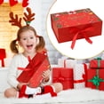 thumbnail image 2 of Christmas Magnetic Gift Packaging Box with Satin Ribbon Bow, Small Present Box for Holiday Gift Giving, 2 of 5