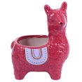 thumbnail image 1 of EeaseCA Cartoon Ceramic Plant Pot Succulent Plant Container Creative Alpaca Flower Pot, 1 of 8