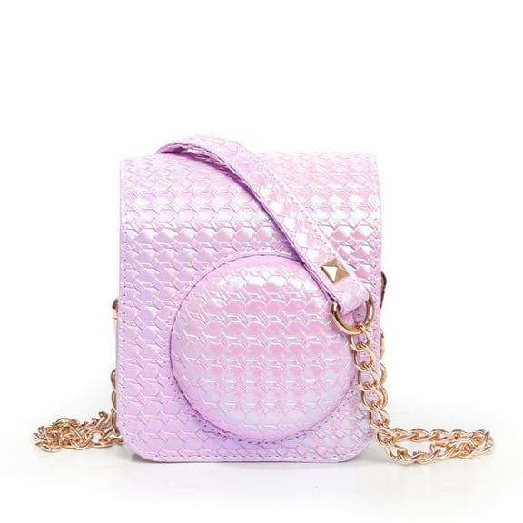 Protective Case for Mini12 Instants Film Camera PU1eatherBag Cover with Removable Straps