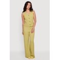 thumbnail image 2 of Women's Textured Knit V Neck Button Front Vest, 2 of 4