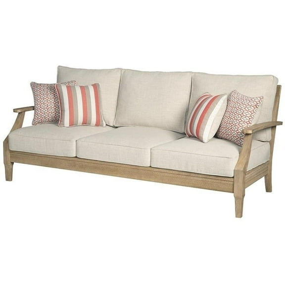 Afuera Living Outdoor Patio Sofa in Beige