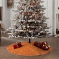 thumbnail image 6 of Kll Orange Glitter Christmas Tree Skirt 36",Party Decorations Farmhouse For Christmas Decorations Holiday Party, 6 of 8