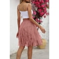 thumbnail image 4 of Tulle Skirts for Women Fairy Skirt Tutu A-Line Mesh Layered Skirts Midi Length High Elastic Waist Long Skirt White Tulle Skirt, 4 of 5