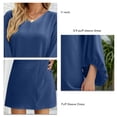 thumbnail image 3 of Vestido, Cómodo Amigable Con La Piel Tipo Suelto Vestido De Color Sólido Para Fecha, 3 of 6