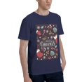 thumbnail image 2 of Bingfone Merry Christmas Men'S Loose Fit Short-Sleeve Pocket T-Shirt, 2 of 7