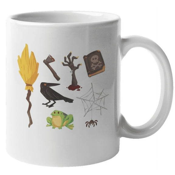Cute Halloween Coffee & Tea Mug, Decor, Items or Presents for Men & Women (11oz)