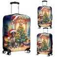 thumbnail image 2 of Merry Christmas German Shorthaired Pointer Santa Hat Xmas Tree Winter Holiday Travel Luggage Cover GSP Lover Dog Gift Suitcase Dust Protective Decor - 01013, 2 of 5