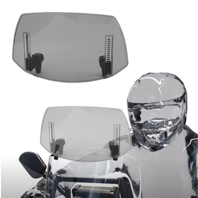 Motorcycle Windscreen For MT07 MT09 MT10 R1 R3 FZ6 TMAX530 TMAX 500, Motorcycle Adjustable Windscreen Universal Fit Wind Deflector