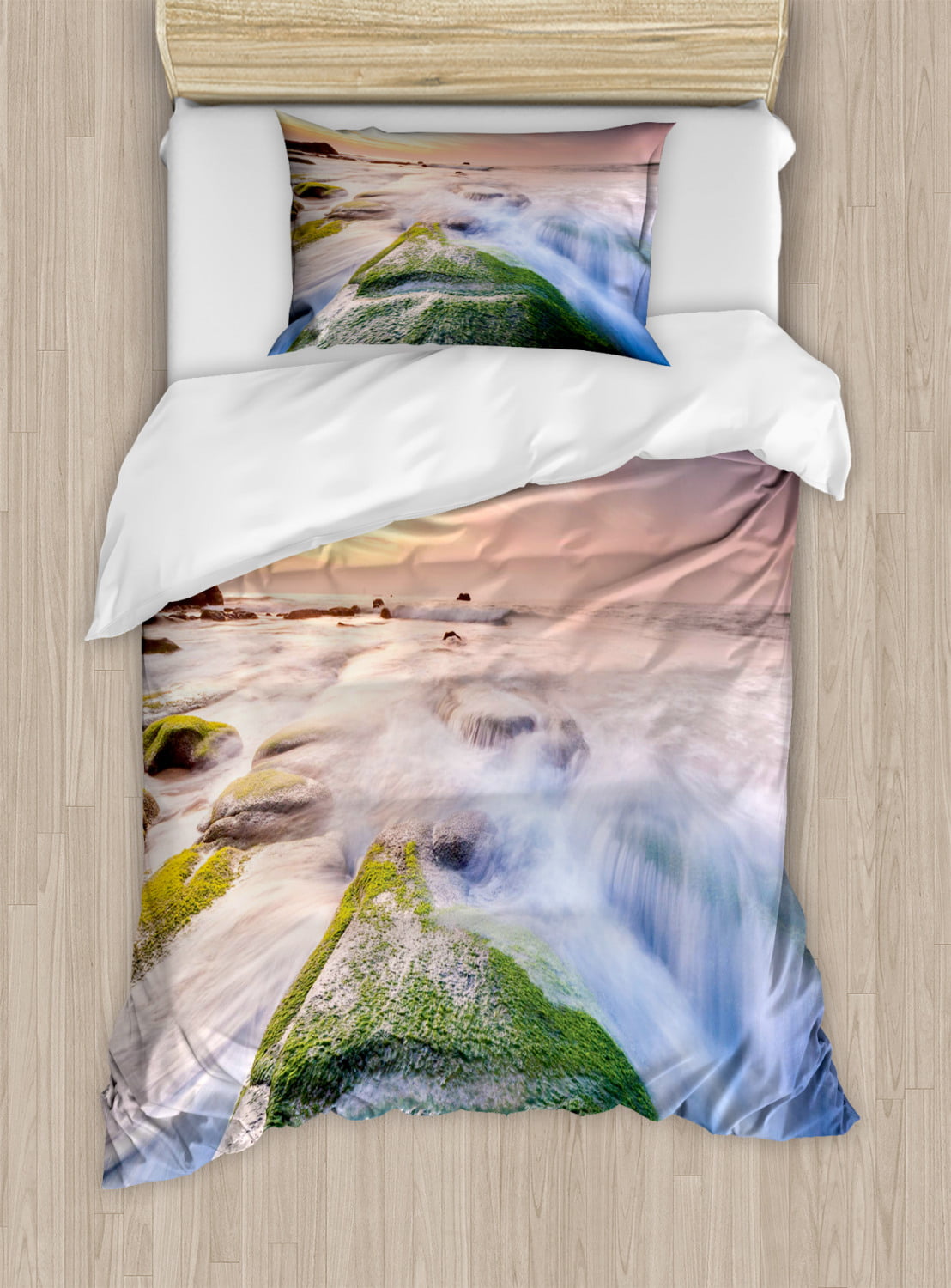 Wave Ombre Modern Duvet Quilt Cover Bedding Set with Pillow Case All Sizes 