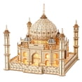 thumbnail image 1 of Puzle 3D de madera Taj Mahal con luz LED de 388 piezas para adultos, 1 of 9