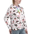 thumbnail image 6 of Wukai Dachshund Dog Puppy Print Womens Hoodies Fleece Sweatshirts Long Sleeve Sweaters Pullover Fall Outfits Winter Clothes-Medium, 6 of 7