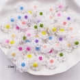 thumbnail image 3 of 120PCS Resin 12mm 3D Colorful Flower Flatback Stone Buttons Embellishment DIY Scrapbook Crafts, 3 of 3