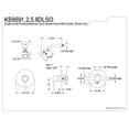 thumbnail image 1 of Kingston Brass KB8692DLSO Concord Shower Faucet, Polished Brass, 1 of 2