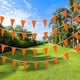 thumbnail image 5 of Consummate Banderines Naranjas de 100 Pies Banderas Cadena Colgante Triángulo Banderines Banderas para Gran Inauguración Decoraciones de Fiesta de Cumpleaños para Niños 60 Piezas, 5 of 5