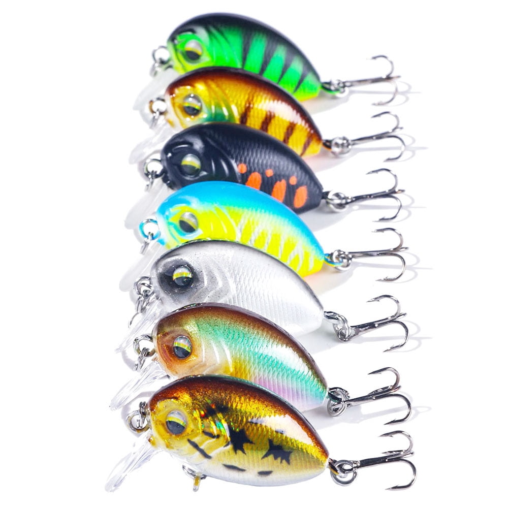 HENGJIA Crankbaits Set Lure Small Crankbaits  Fishing Hard Baits Swimbaits Topwater Lures Kit Fishing Tackle Minnow Vib Set for Trout Bass Perch Fishing Lures