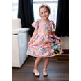 thumbnail image 2 of Vestido floral con hombros descubiertos de Minnie Mouse de Disney para niña pequeña, 2 of 7