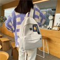 thumbnail image 5 of 1pc Simple Fashion Schoolbag, Large Capacity Versatile Casual Backpack, 5 of 5